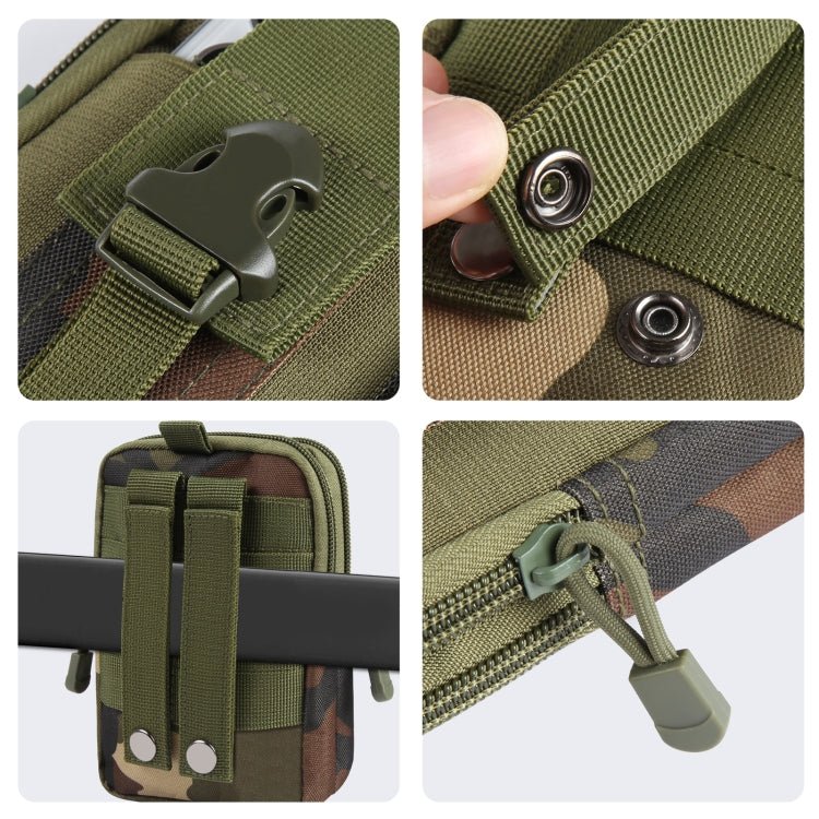 HAWEEL Hiking Belt Waist Bag Outdoor Sport Motorcycle Bag 7.0 inch Phone Pouch (Jungle Camouflage) - British D'sire