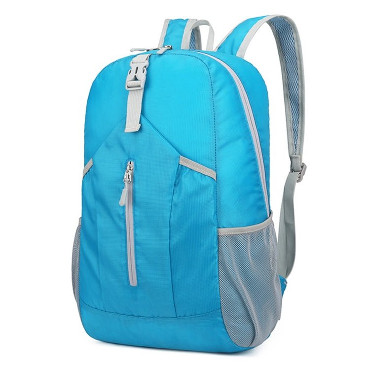 HAWEEL Hiking Portable Foldable Backpack Large Capacity Shoulders Bag (Blue) - British D'sire Main image