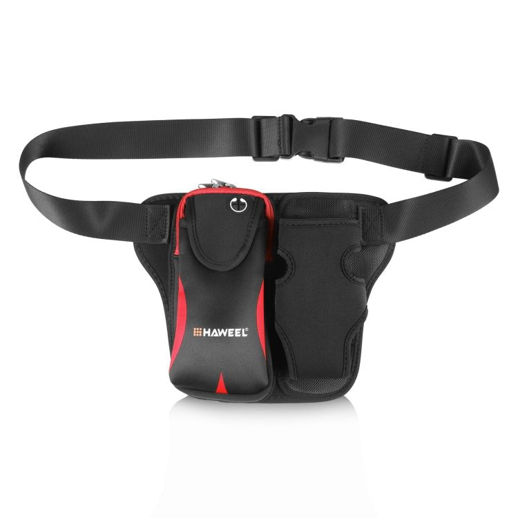 HAWEEL Multi - function Sports Fitness Water Bottle Waist Bag(Red) - British D'sire