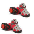 HCPET A1703 Pet Non - Slip Wear - Resistant Shoes Puppy Feet Cover, Size: Number 5(Breathable Red) - British D'sire