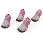 HCPET A1703 Pet Non - Slip Wear - Resistant Shoes Puppy Feet Cover, Size: Number 5(Waterproof Pink) - British D'sire