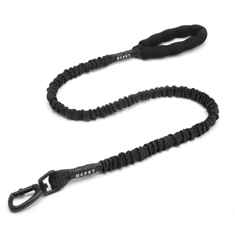 HCPET Dog Traction Rope Pet High - Elastic Explosion - Proof Elastic Rope, Length: 120cm(Black) - British D'sire