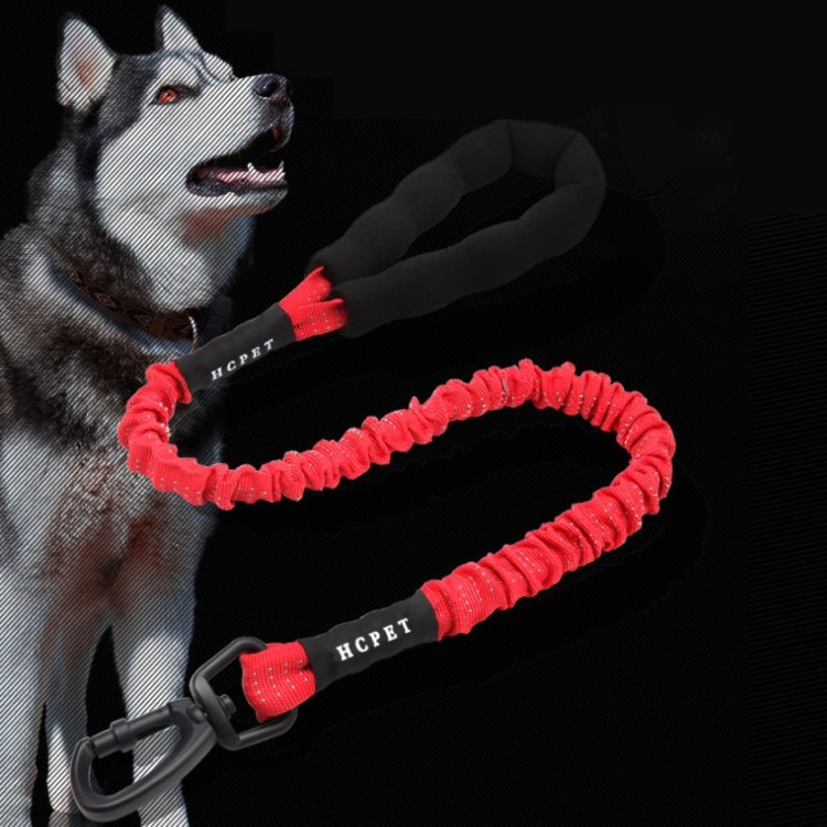 HCPET Dog Traction Rope Pet High - Elastic Explosion - Proof Elastic Rope, Length: 75cm(Black) - British D'sire