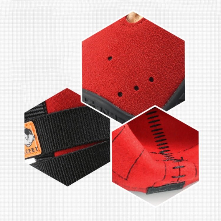 HCPET Non - Slip Wear - Resistant Pet Shoes Four Seasons Breathable Dog Shoes, Size: 1(Black) - British D'sire