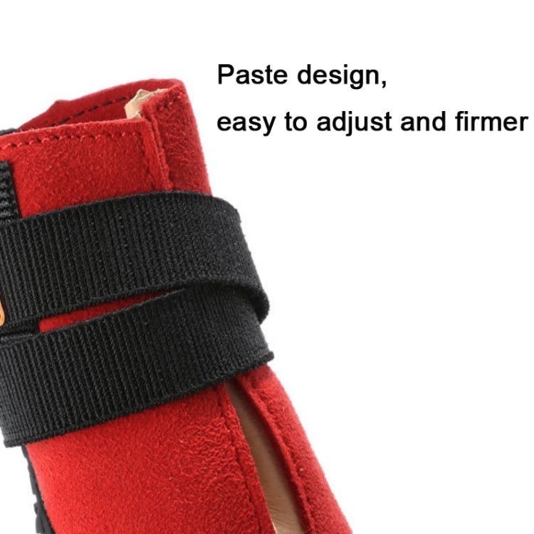 HCPET Non - Slip Wear - Resistant Pet Shoes Four Seasons Breathable Dog Shoes, Size: 1(Black) - British D'sire