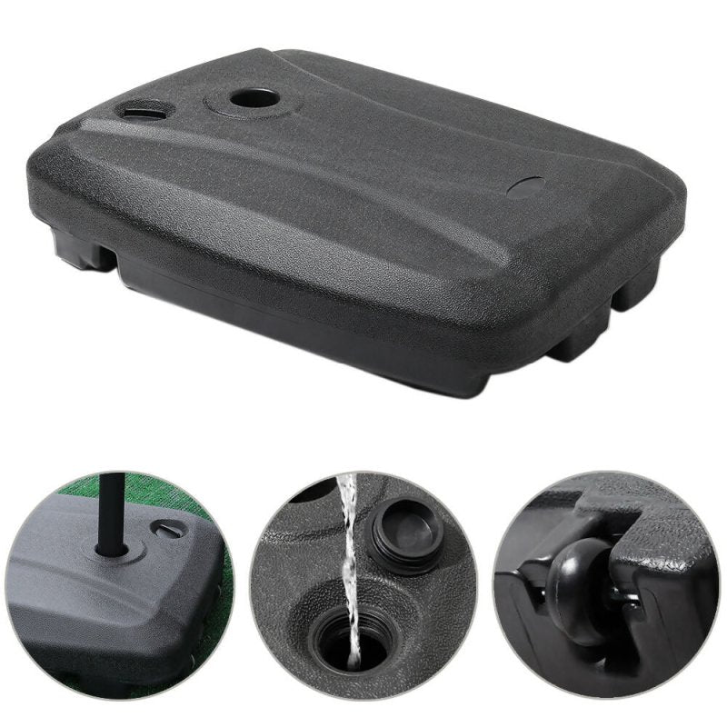 HDPE Water and Sand Filled Freestanding Parasol Base with Wheels - Parasol Base - British D'sire