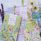 Heathcote & Ivory Flower of Focus 3 Scented Sachets | Freshen Spaces Around The Home | Enriched With Essential Oils | Cruelty Free & Vegan Friendly - scented sachets - British D'sire