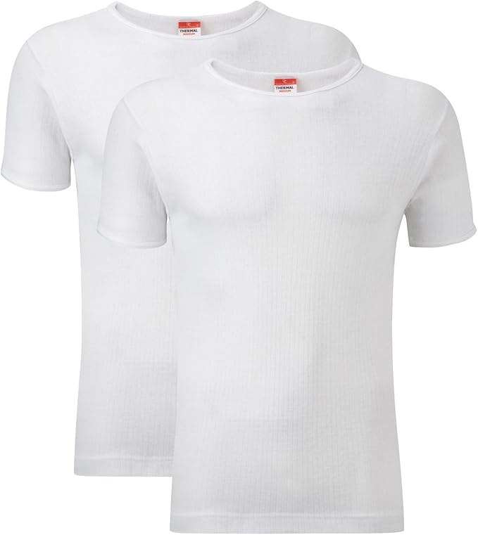 Heatwave® Pack of 2 Men's Thermal T Shirt, Warm Underwear Baselayer, S M L XL XXL Thermals - Thermal Sets - British D'sire