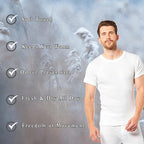 Heatwave® Pack of 2 Men's Thermal T Shirt, Warm Underwear Baselayer, S M L XL XXL Thermals - Thermal Sets - British D'sire