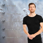 Heatwave® Pack of 2 Men's Thermal T Shirt, Warm Underwear Baselayer, S M L XL XXL Thermals - Thermal Sets - British D'sire