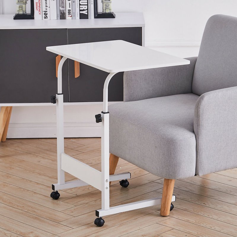 Height Adjustable Mobile Table Overbed Desk with Wheels Secondary image