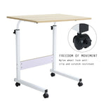 Height Adjustable Mobile Table Overbed Desk with Wheels - Table - British D'sire