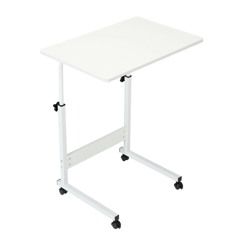 Height Adjustable Mobile Table Overbed Desk with Wheels - Table - British D'sire