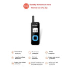 HELIDA T - M1 Mini Portable Rechargeable Two - Way Radio 22 Channels Compact Walkie Talkie EU Plug White - British D'sire