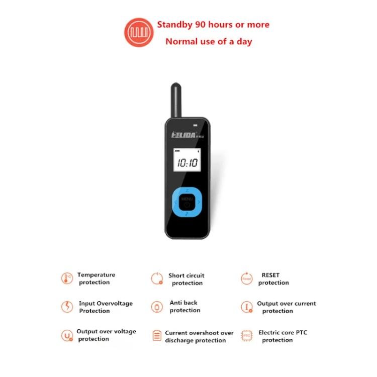 HELIDA T - M1 Mini Portable Rechargeable Two - Way Radio 22 Channels Compact Walkie Talkie EU Plug White - British D'sire