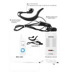 HELIDA T - M1 Mini Portable Rechargeable Two - Way Radio 22 Channels Compact Walkie Talkie EU Plug White - British D'sire