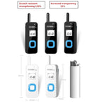 HELIDA T - M1 Mini Portable Rechargeable Two - Way Radio 22 Channels Compact Walkie Talkie EU Plug White - British D'sire