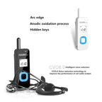 HELIDA T - M1 Mini Portable Rechargeable Two - Way Radio 22 Channels Compact Walkie Talkie EU Plug White - British D'sire