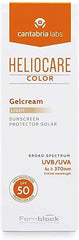 Heliocare Gelcream Colour Light SPF 50 50ml / Sun Cream For Face / Daily UVA UVB Anti-Ageing Sunscreen Protection / Suits All Skin Types / Natural-looking Foundation Coverage - British D'sire