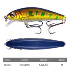 HENGJIA MI158 Floating Mino Bionic Lures, Color: 7 - British D'sire