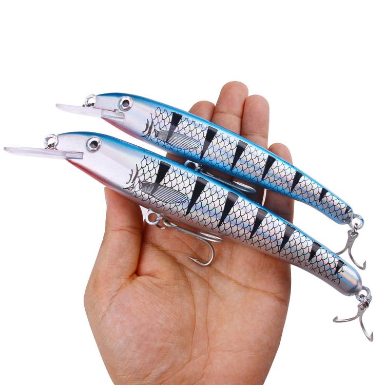 HENGJIA MI226 19cm 44g Deep Diving Mino False Bait Fishing Bionic Road Lure, Color: No.4 - British D'sire