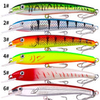 HENGJIA MI226 19cm 44g Deep Diving Mino False Bait Fishing Bionic Road Lure, Color: No.4 - British D'sire
