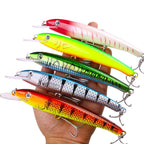 HENGJIA MI226 19cm 44g Deep Diving Mino False Bait Fishing Bionic Road Lure, Color: No.4 - British D'sire