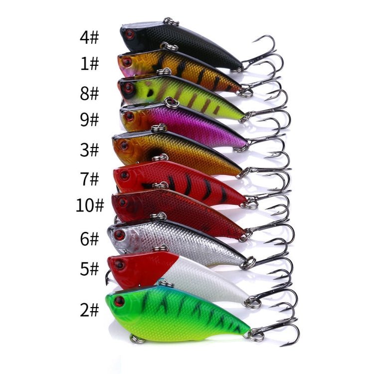 HENGJIA VI022 10g 6cm Plastic VIB Lure Hard Bait With Sound Beads(7) - British D'sire