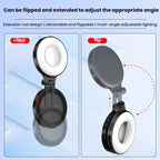 HEPAIL AC74 Magsafe Magnetic Smartphone Light Portable Handheld Selfie Light(Black) - British D'sire
