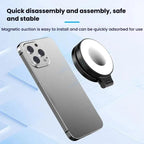 HEPAIL AC74 Magsafe Magnetic Smartphone Light Portable Handheld Selfie Light(Black) - British D'sire