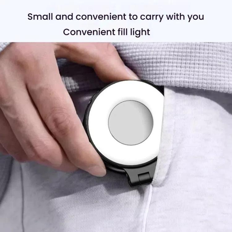 HEPAIL AC74 Magsafe Magnetic Smartphone Light Portable Handheld Selfie Light(Black) - British D'sire