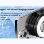 HEPAIL AC74 Magsafe Magnetic Smartphone Light Portable Handheld Selfie Light(White) - British D'sire