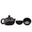Herbal Black Glaze Teapot Set - Pot & Two Cups - Herbal Teapot Set - British D'sire