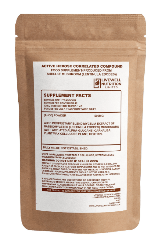 Hexose cerate immune support 60 grams bag by Livewell nutrition | Mycelium extract, support white blood cells and Non GMO Secondary image