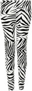 Hiffy® Women's Animal Zebra Print Leggings Ladies Black & White Pants Plus Size UK - Women's Gym Leggings - British D'sire