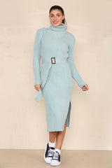 High Neck Jumper Dress - British D'sire