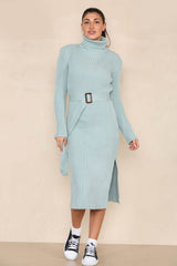 High Neck Jumper Dress - British D'sire