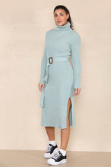 High Neck Jumper Dress - British D'sire