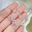 High quality 925 pure silver jewelry sets 5A pink cubic zirconia heart earring and necklace set for women - Jewellery Sets - British D'sire