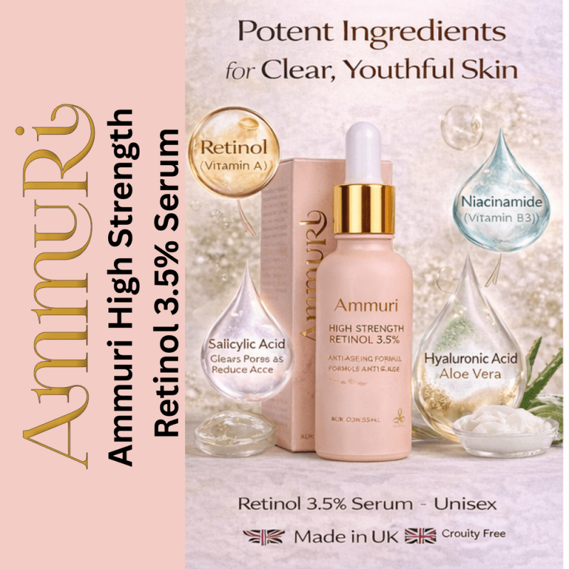 High Strength Retinol 3.5% Serum, Face Lift Cell Renew Retinol Serum, Age Perfect Anti - Oxidant Anti Aging Face Serum - Unisex Skin Care Acne Formula - 30ml - Anti Ageing Serum - British D'sire
