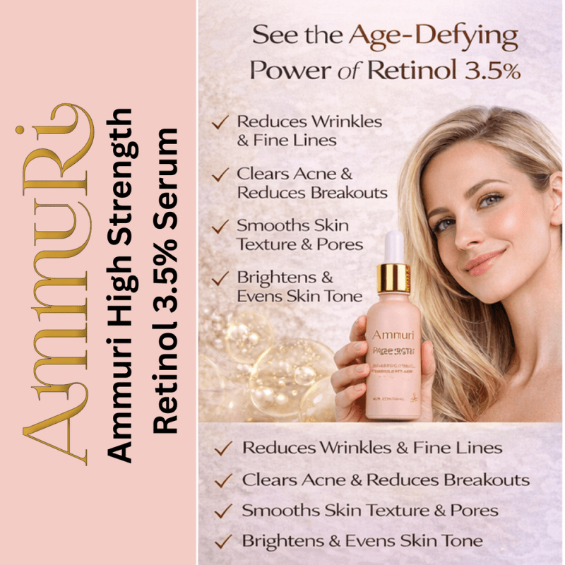 High Strength Retinol 3.5% Serum, Face Lift Cell Renew Retinol Serum, Age Perfect Anti - Oxidant Anti Aging Face Serum - Unisex Skin Care Acne Formula - 30ml - Anti Ageing Serum - British D'sire