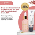 High Strength Retinol 3.5% Serum with SPF50 Vitamin C Moisturizer / Serum Set | Anti - Ageing - High Strength Retinol Serum with SPF50 - British D'sire