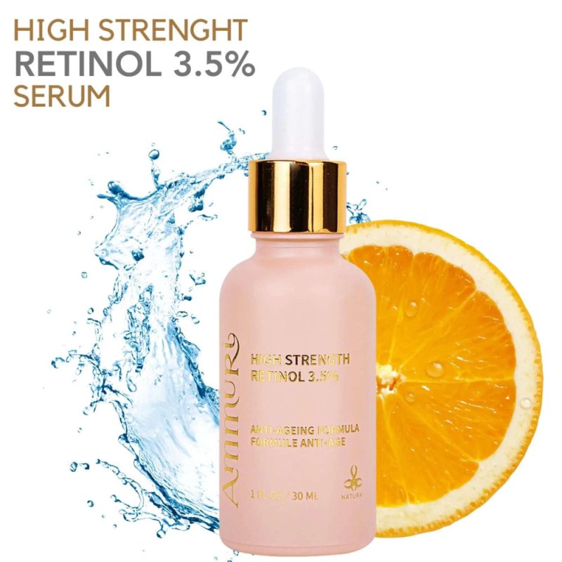 High Strength Retinol 3.5% Serum with SPF50 Vitamin C Moisturizer / Serum Set | Anti - Ageing - High Strength Retinol Serum with SPF50 - British D'sire