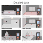 HILDA HD60 High Accuracy Laser Rangefinder Laser Electronics Ruler - British D'sire