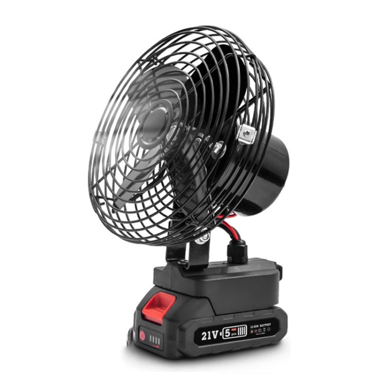 HILDA Portable Powerful Fan Outdoor Hair Dryer, With US Plug Adaptor, Style: 8 inch With 1 Battery(3000mAh) - British D'sire Main image