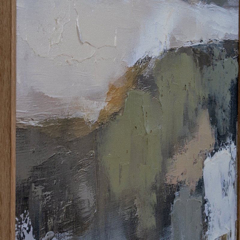Hillside View Hand Painted Canvas in Frame - Wall Art & Signs - British D'sire