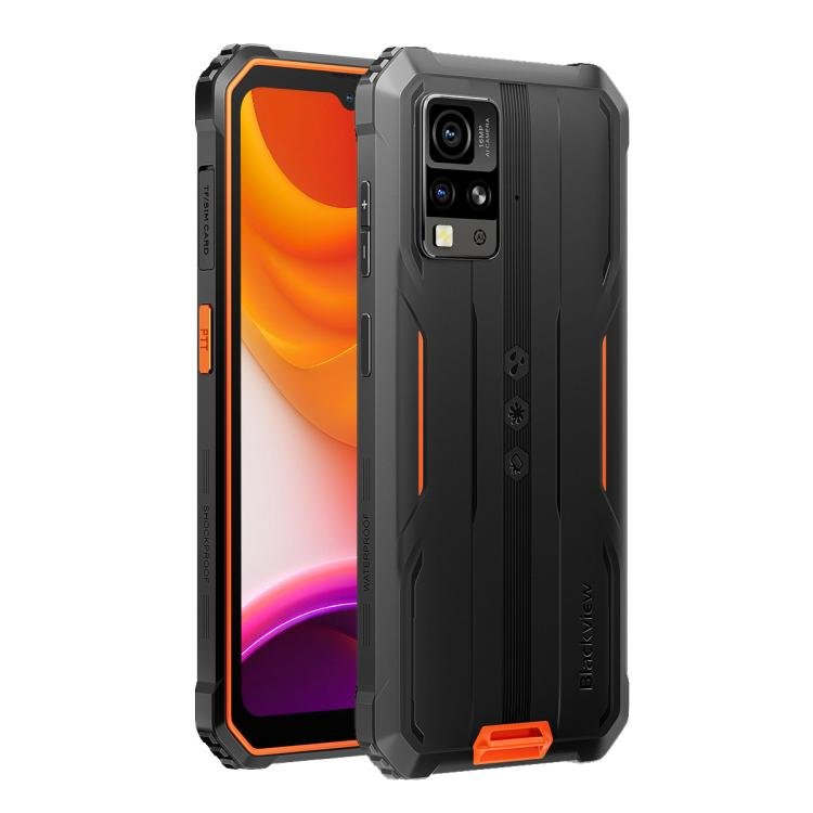 [HK Warehouse] Blackview BV4800 SE Rugged Phone, 4GB+64GB, 6.56 inch Android 15 UMS9320E T615 Octa Core, Network: 4G, OTG, NFC (Orange) - British D'sire
