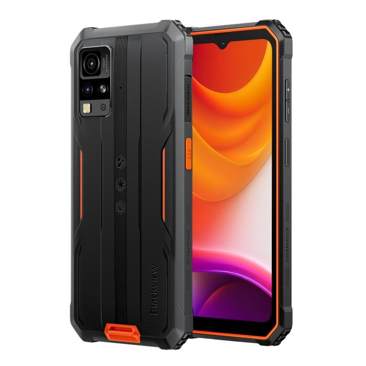 [HK Warehouse] Blackview BV4800 SE Rugged Phone, 4GB+64GB, 6.56 inch Android 15 UMS9320E T615 Octa Core, Network: 4G, OTG, NFC (Orange) - British D'sire