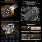 [HK Warehouse] Blackview BV8200 Rugged Phone, 12GB+256GB, 6.5 inch + 1.3 inch Android 14 MediaTekHelio G100 MT8781, Network: 4G, NFC (Green) - British D'sire