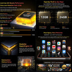 [HK Warehouse] Blackview BV8200 Rugged Phone, 12GB+256GB, 6.5 inch + 1.3 inch Android 14 MediaTekHelio G100 MT8781, Network: 4G, NFC (Green) - British D'sire